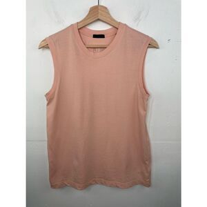 ATM Anthony Thomas Melillo Peach Crewneck Muscle Tank size Small Athletic